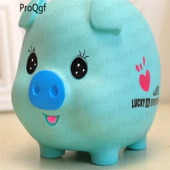 

Prodgf 1Pcs A Set blue pig Storage Money Box