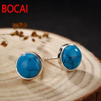 

S925 silver simple European style retro LADIES SILVER EARRINGS