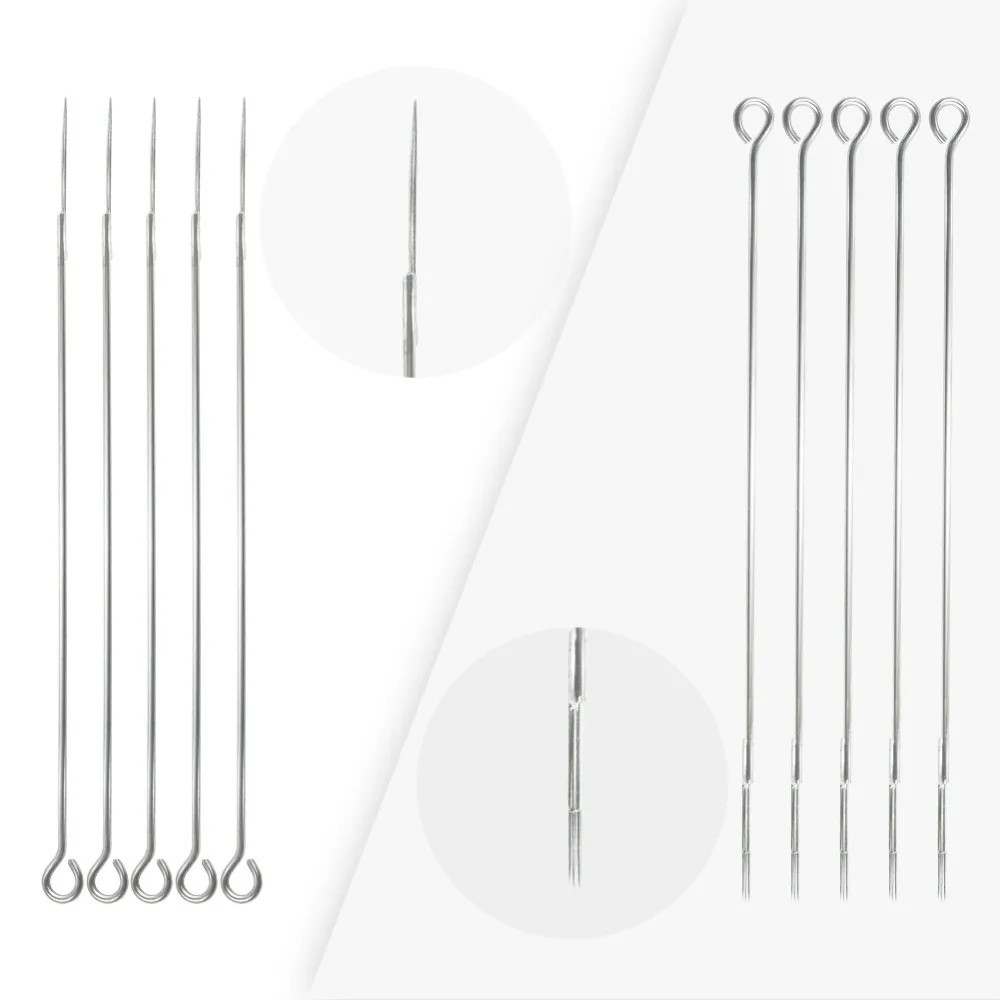 10 шт 3RL, 5RL, 7RL, 5M1, 7M1, 9M1, 5RS Иглы для татуировки, Медицинские Одноразовые стерилизованные микроблейдинг Иглы для татуировки бровей
