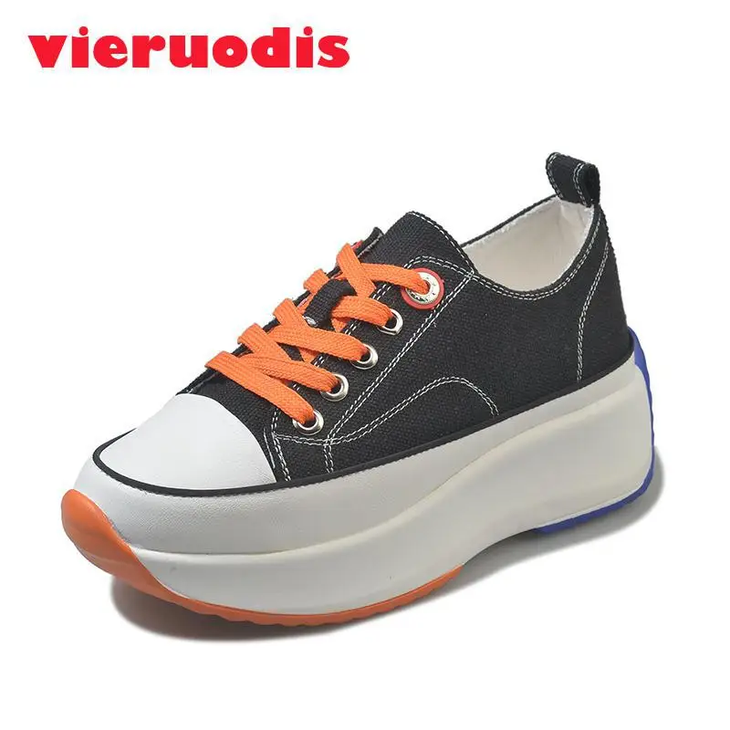 Primavera e autunno nuva versione Coreana di scarpe con la suola spessa pendenza con selvaggio studente scarpe croce cinghie