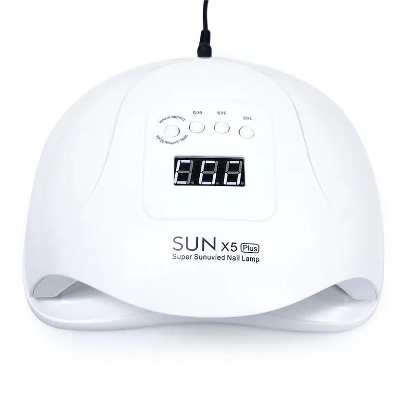 SUN 5 X Plus УФ светодиодный светильник 72 Вт Сушилка для ногтей с автоматическим датчиком ЖК-дисплей 36 светодиодный Сушилка для ногтей лампа для маникюра Гель-лак - Цвет: Белый