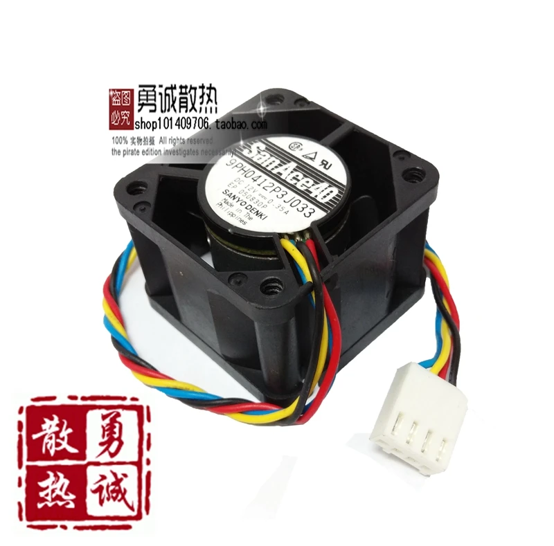 Оригинальный 4028 9PH0412P3J033 12 В 0 35a 4 см/см вентилятор с двойным шариковым подшипником