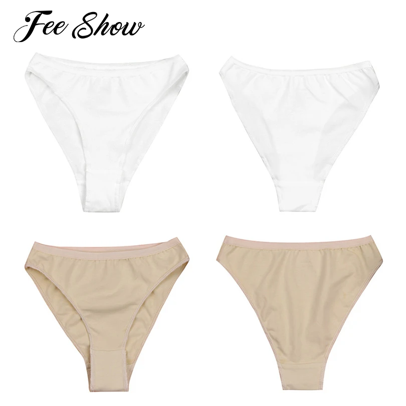 

Fashion Nude Girls High Leg Cut Dance Underwear Underpants for Ballerina Ballet Dance Wear Gymnastics Briefs Underwear SZ 2-12Y