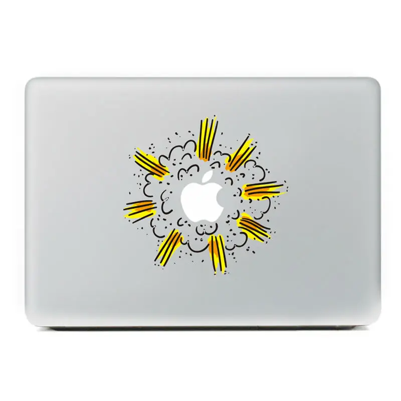 Желтый бомба виниловая наклейка Блокнот Наклейка на ноутбук наклейка для DIY Macbook Pro Air 11 13 15 дюймов Кожа ноутбука