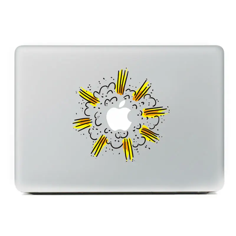 Желтая бомба виниловая наклейка на ноутбук для DIY Macbook Pro Air 11 13 15 дюймов Кожа