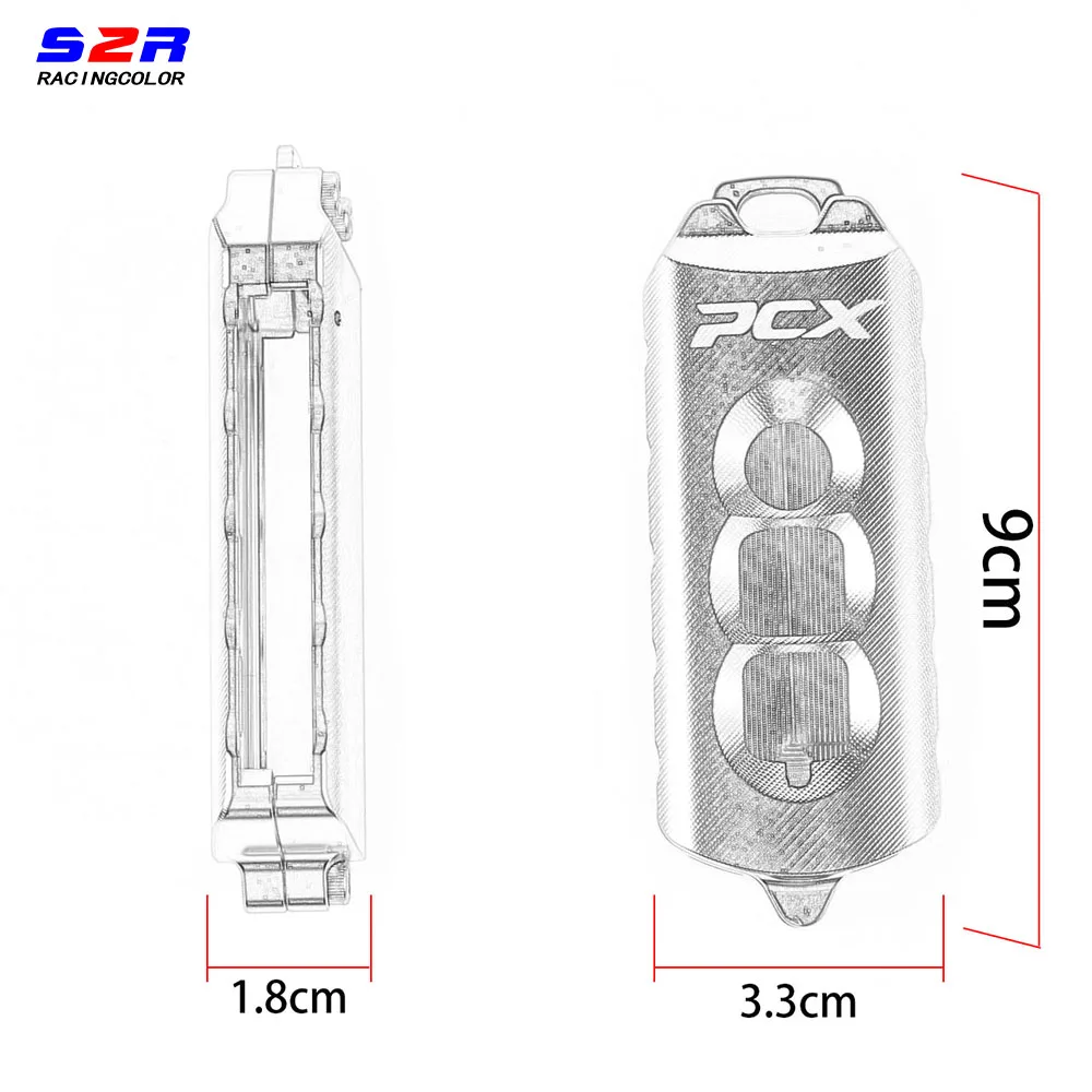 S2R мотоциклетный держатель для ключей для скутера Защитная крышка для кнопки для Honda PCX125 SH PCX 125 150 пульт дистанционного ключа ключница чехол