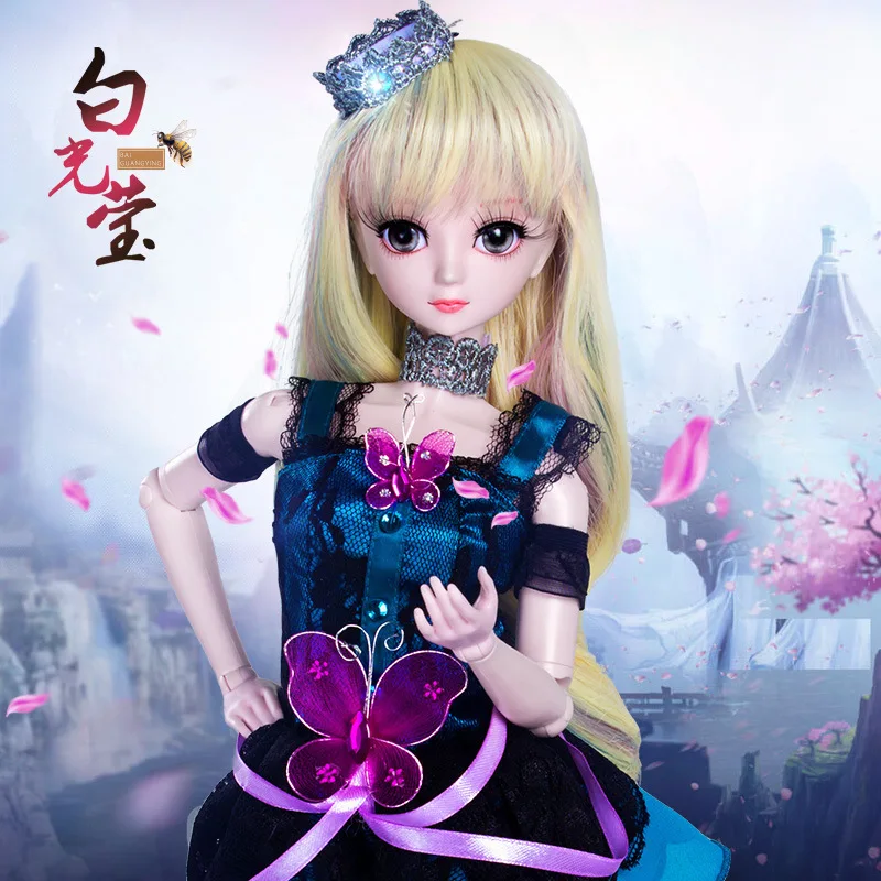 Модная игрушка Ночная Лолита принцесса розовая кожа 1/4 BJD кукла 18 шарнирных кукол Милая Алиса Йе кукла luoli макияж