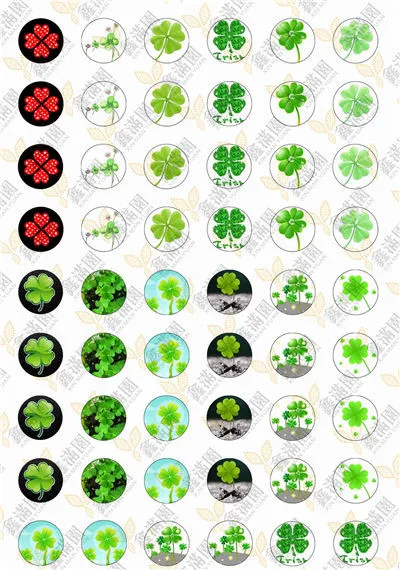 70 шт 10 мм круглый кабошон-цветок Клевер бабочка собака Дерево Цветочный фото Изображение микс стекло кабошон серьги пустой чехол XL4844