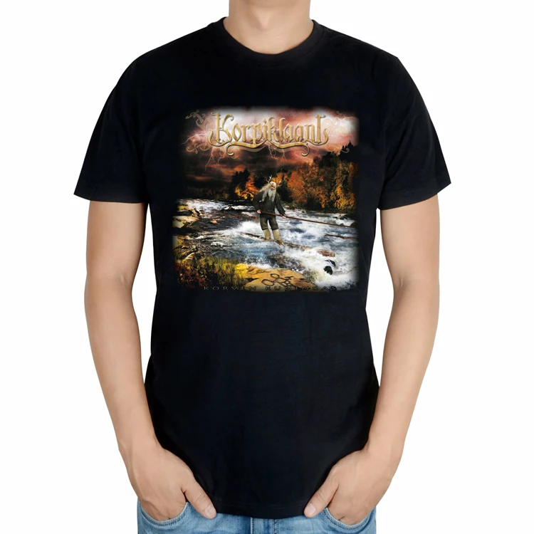 15 дизайнов, брендовая рубашка Korpiklaani Rock, 3D, подгонка, ММА, фитнес, Hardrock, тяжелый народный металл, хлопок, короткий рукав, camiseta
