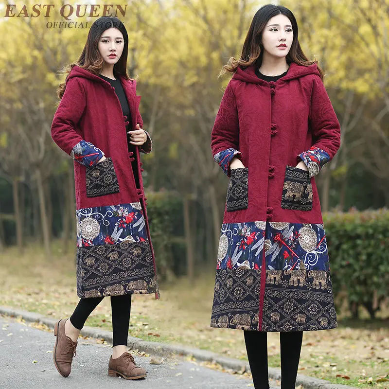Китайские зимние пальто для женщин, пальто для женщин, зима, вышивка AA3226 F