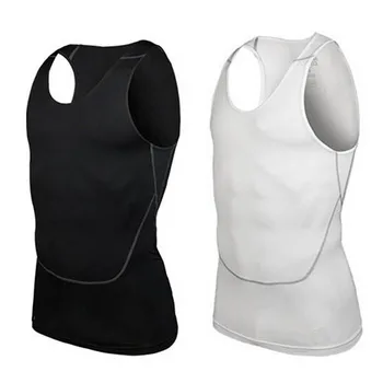 

New Arrivals Men Summer Tank Top Bodybuilding Sleeveless Casual Compression Shirts Fitness Breathable Tank Tops Quick Dry