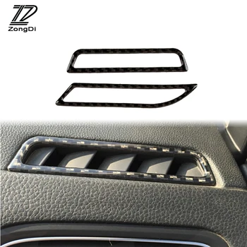 

ZD Dashboard Vent Outlet Carbon Fiber Trim Stickers For Volkswagen Golf GTI R GTE GTD VW Golf 7 MK7 Accessories 2013-2016 2017