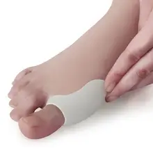 Пара мягких гелевых разделителей пальцев ног растягиватели выпрямители выравнивание буйон облегчение боли педикюр, уход за ногами инструмент