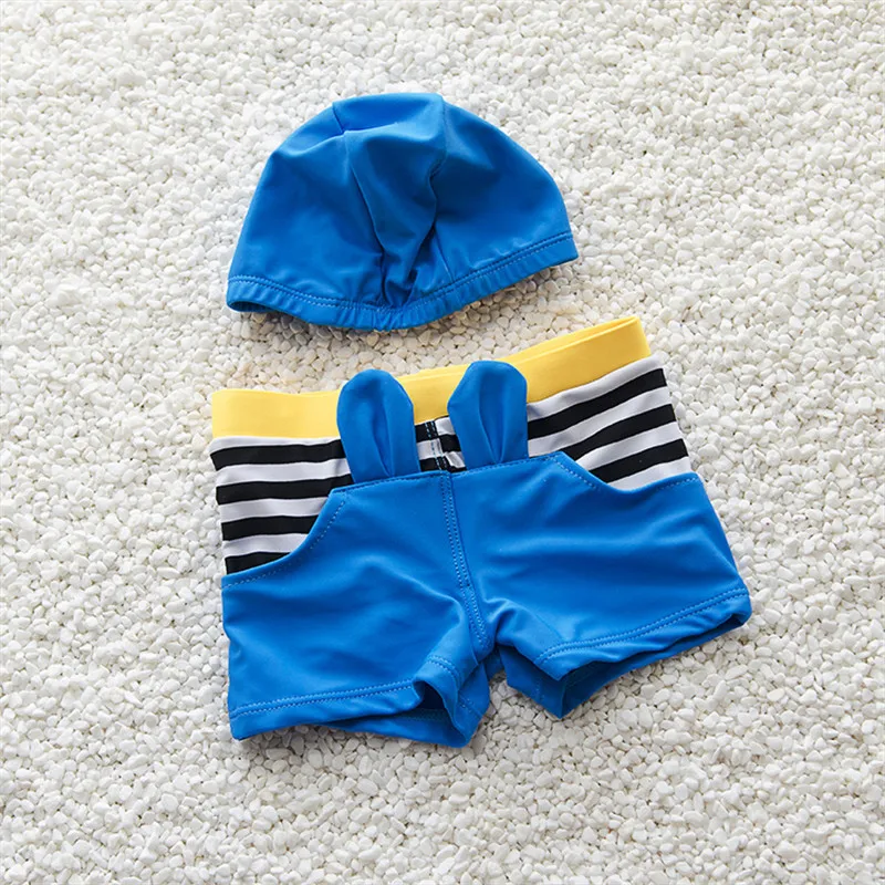 Newly Baby Boys Swimwear Swim Trunk and Hats Two piece Children