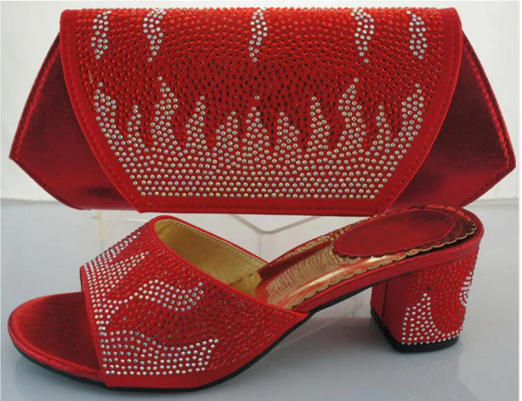 2017 Italian Design Woman Matching Shoe And Bag Set