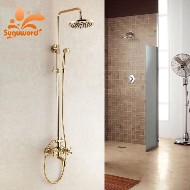 Suguword Golden Finish Shower Combo Set Dual Ha