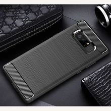 For Samsung Galaxy Note 8 Case Note 8 Cover Luxury Silicone Carbon Fiber Cover For Galaxy