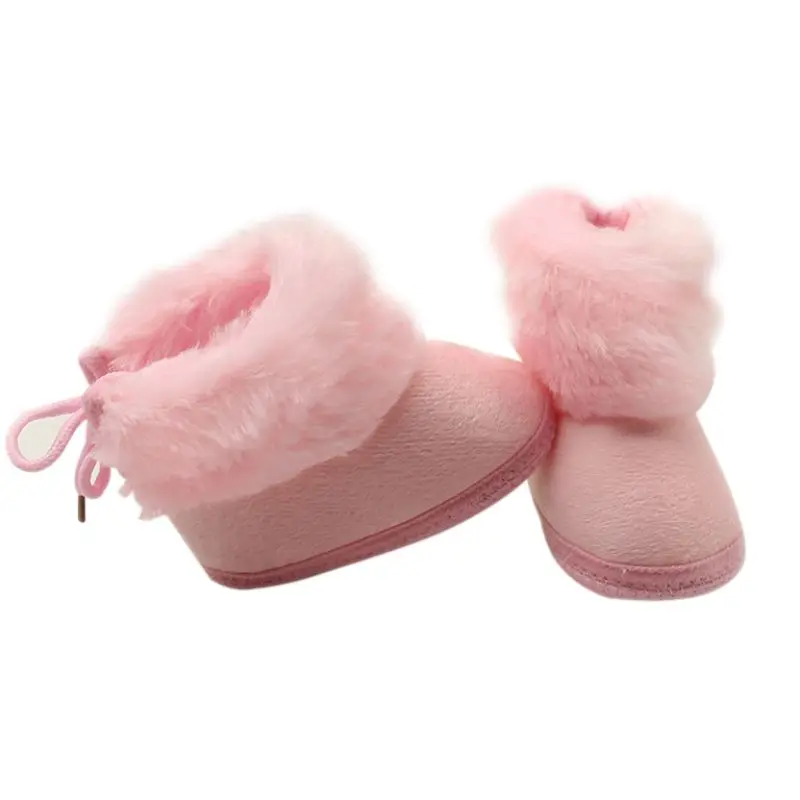 2 Styles Sweet Newborn Baby Girls Princess Winter Boots First Walkers Soft Soled Infant Toddler Kids Girl Footwear Shoes