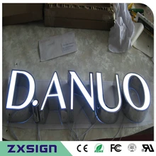 Заводской магазин высокая яркость открытый освещенный передний светильник акриловые светодиодные буквы для магазина вывесок