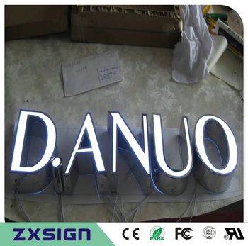 Koop Factory Outlet hoge helderheid Outdoor verlichte front light acryl led letters voor winkel bewegwijzering