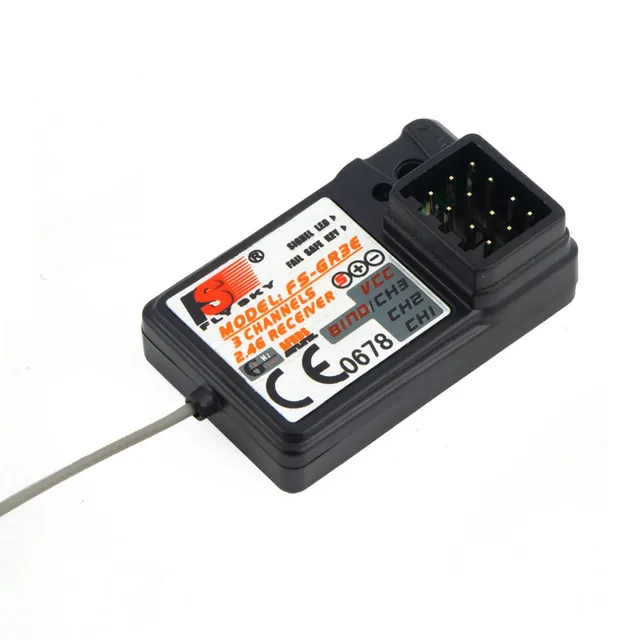 Flysky-receptor FS-GR3C 3CH de 2,4 Ghz para coche y barco a control remoto, receptor para FS GT2, GT2B, GT3, GT3B, GT3C, T6, CT6B, TH9X Flysky-receptor FS-GR3C 3CH de 2,4 Ghz para coche y barco a control remoto, receptor para FS GT2, GT2B, GT3, GT3B, GT3C, T6, CT6B, TH9X