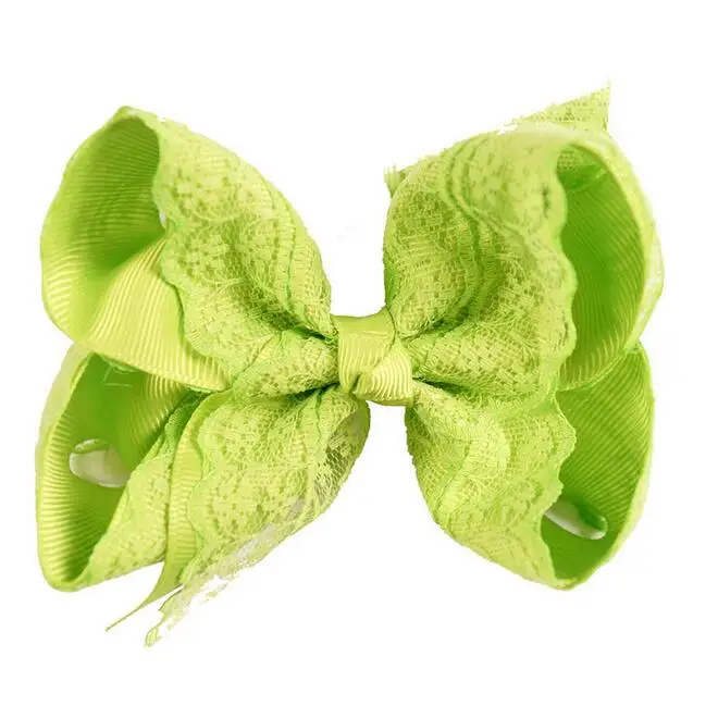 Grosgrain and lace twisted bow13