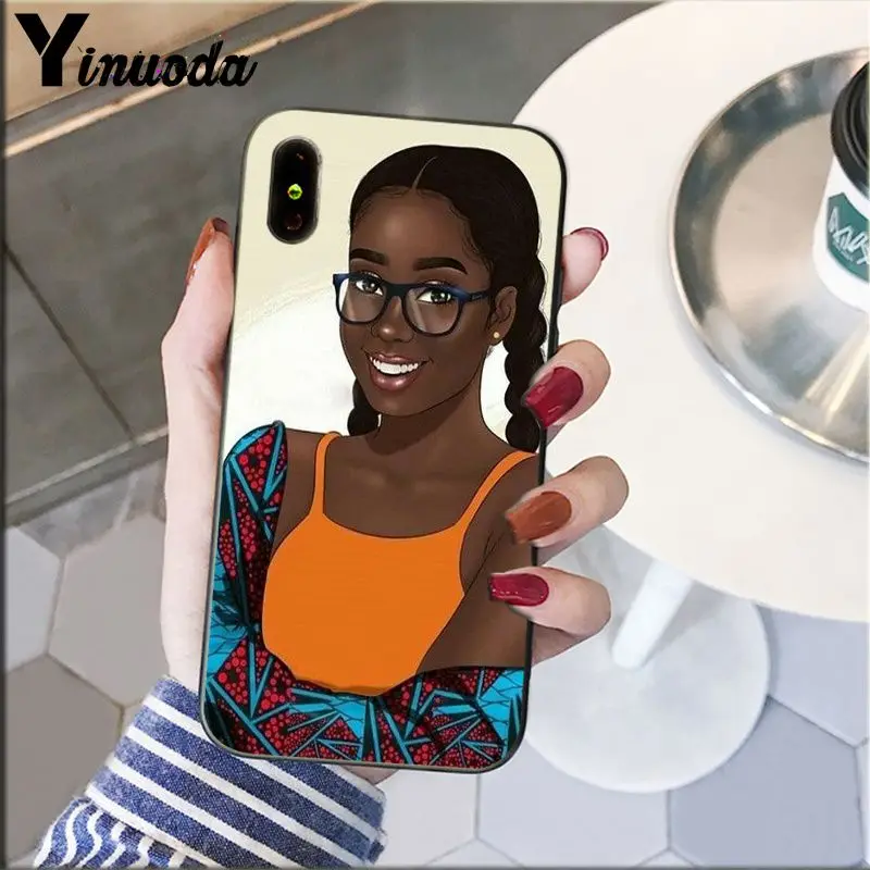Colorful art african girl Printing