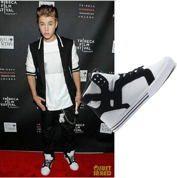 justin bieber black shoes