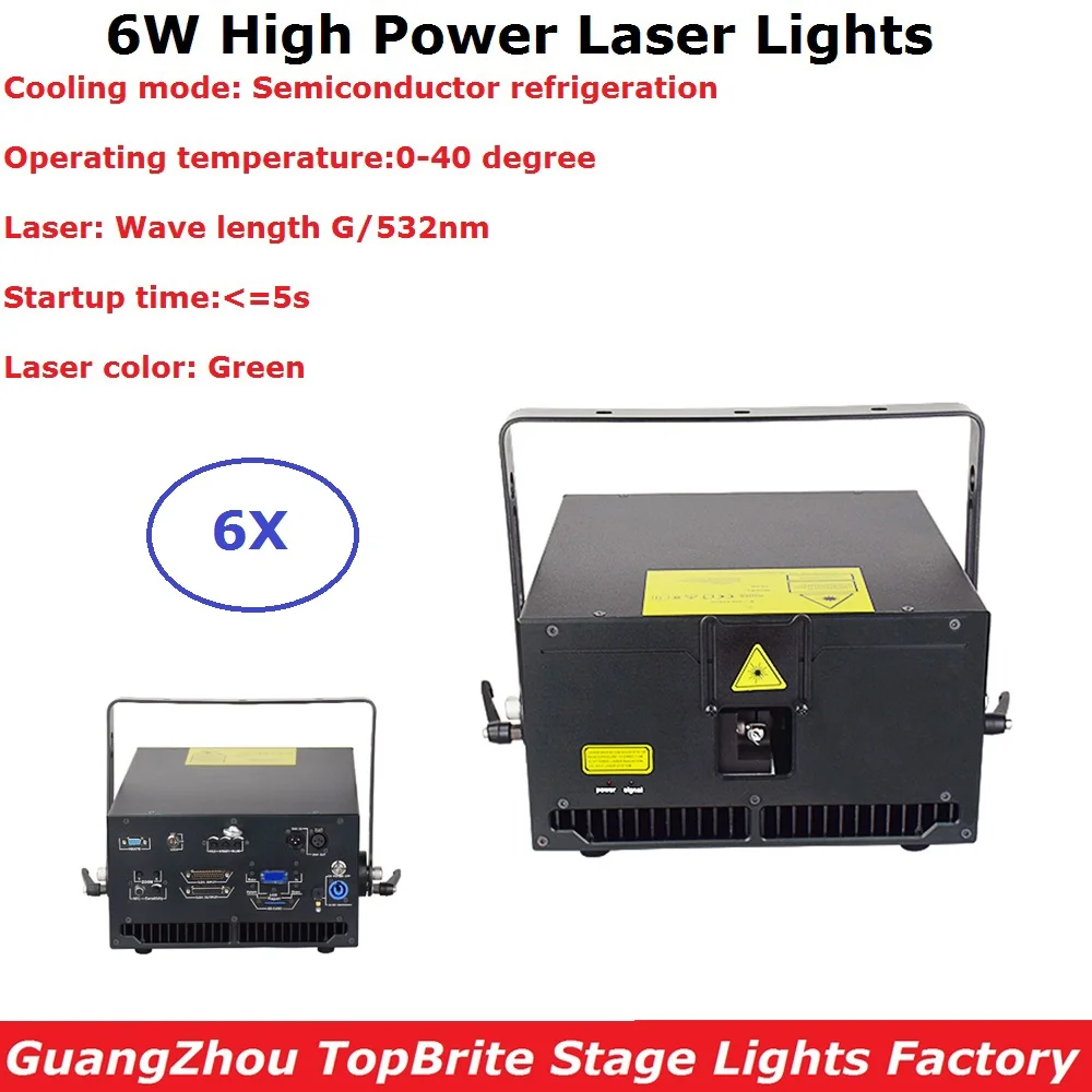 

6W High Power Laser Projector Carnival Dj Party Decorations Equipments For Professional Stage Dj Disco Laser Lighting Shows