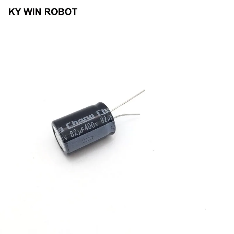 

Aluminum Electrolytic Capacitor 400V / 82 UF 400V/82UF Electrolytic Capacitor Size 18*35 mm plug-in 400V 82UF