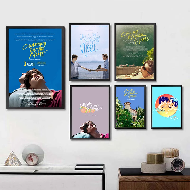 

Wall art movie Call Me by Your Name poster home decor kraft paper print painting wall decor Painting Art Brand