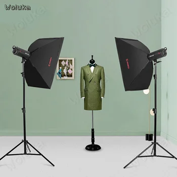

600w flash light kit Photographic light Flash clothing portrait photo DPEII-600W flash light softbox set CD50 T02