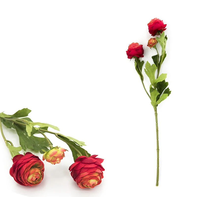 1 шт. 3 головки Искусственные цветы Ranunculus Asiaticus цветок Шелковый цветок для домашней вечеринки Весенние Свадебные Декоративные искусственные... 1 шт. 3 головки Искусственные цветы Ranunculus Asiaticus цветок Шелковый цветок для домашней вечеринки Весенние Свадебные Декоративные искусственные...