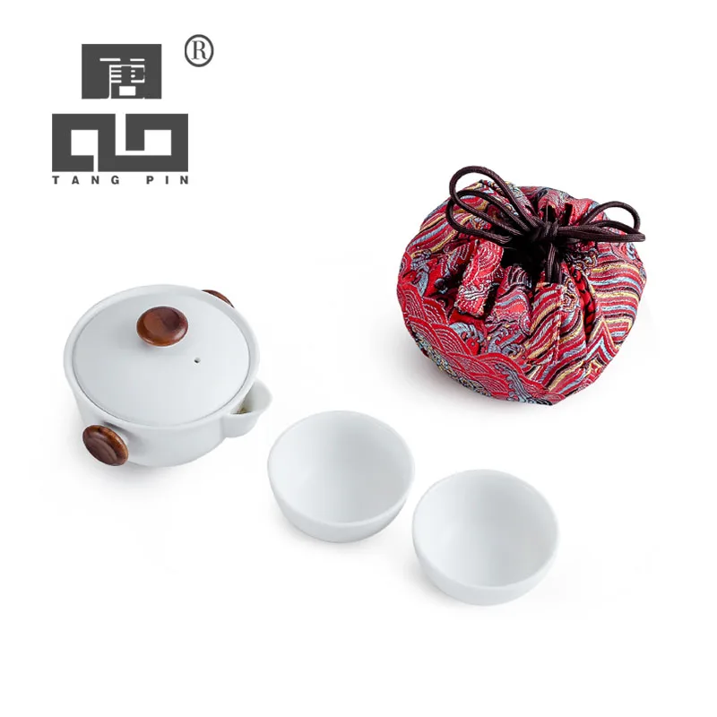 

TANGPIN ceramic teapot gaiwan tea cup a tea sets portable travel tea set drinkware