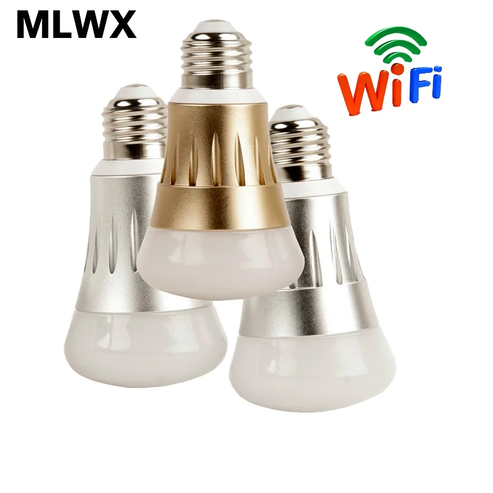 Smart WIFI Lighting Remote Control 3WRGB Led Bulb Light E27 6W LED Bulb