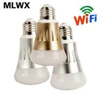 Smart WIFI Lighting Remote Control 3WRGB Led Bulb Light E27 6W LED Bulb
