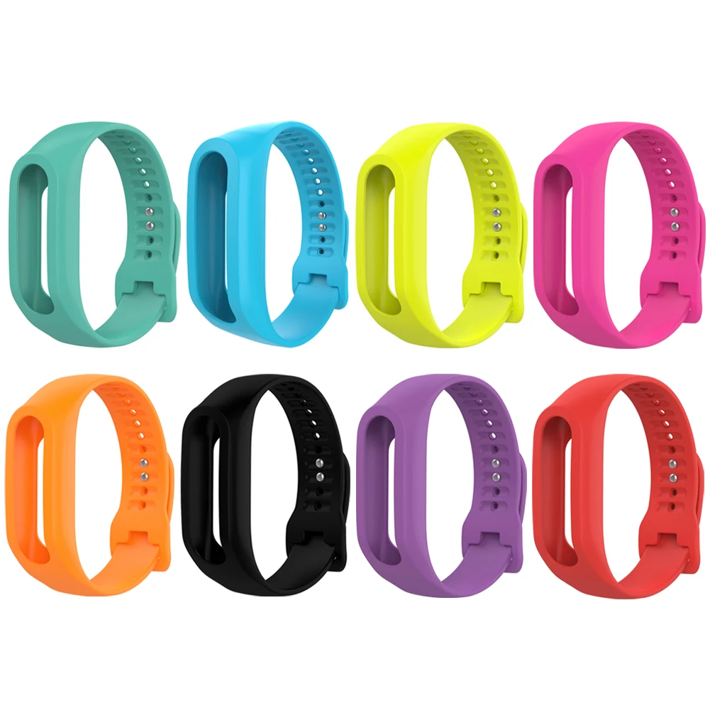 

1pc Colorful Silicone Smartband Strap Replacement for Tom Touch Fitness Tracker Smart Wristband Strap Smart Band Accessories