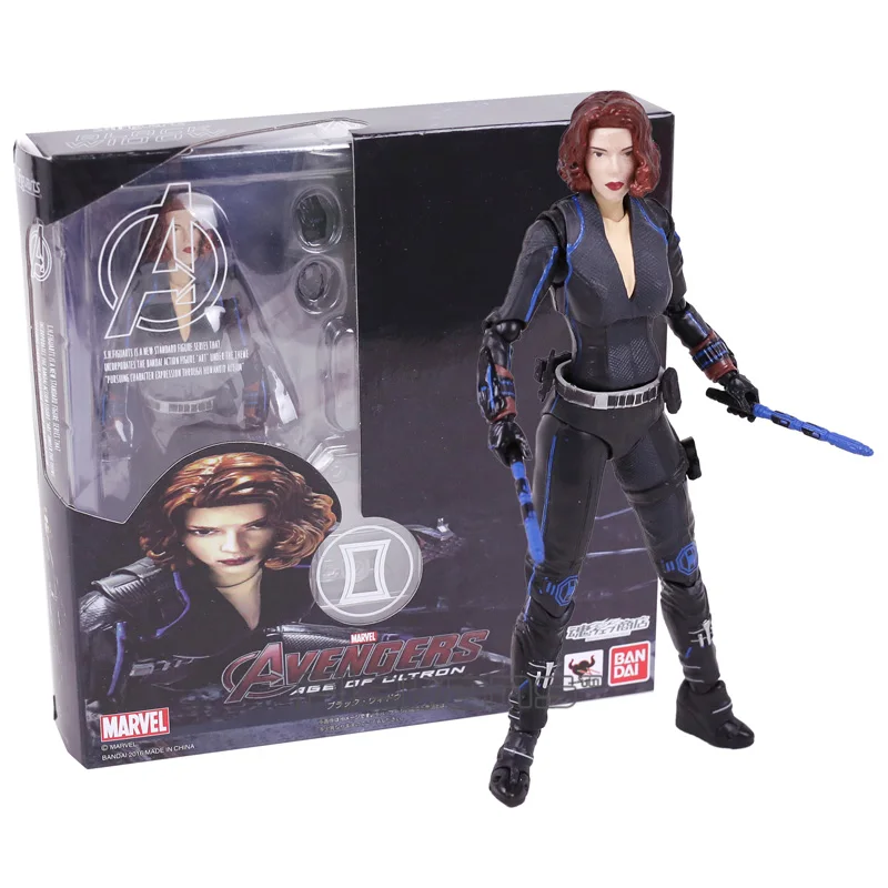 

SHFiguarts Black Widow Avengers 2 Age of Ultron Natasha Romanoff PVC Action Figure Collectible Model Toy 15cm