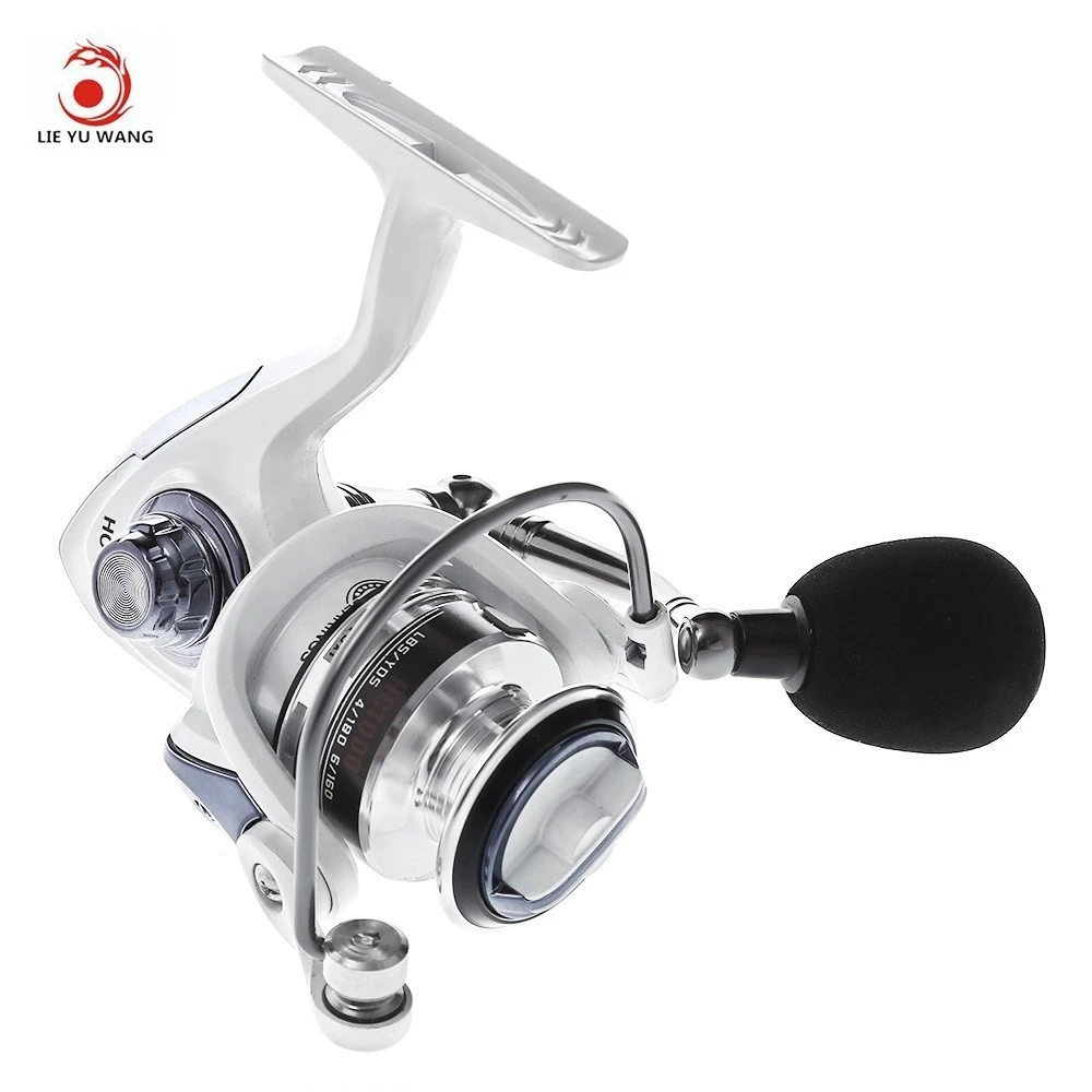 

LIEYUWANG Metal Coil Fishing Reel HC 1000-7000 13 + 1BB Carp Spinning Fishing Reel With Exchangeable Handle knob For Fly Fishing