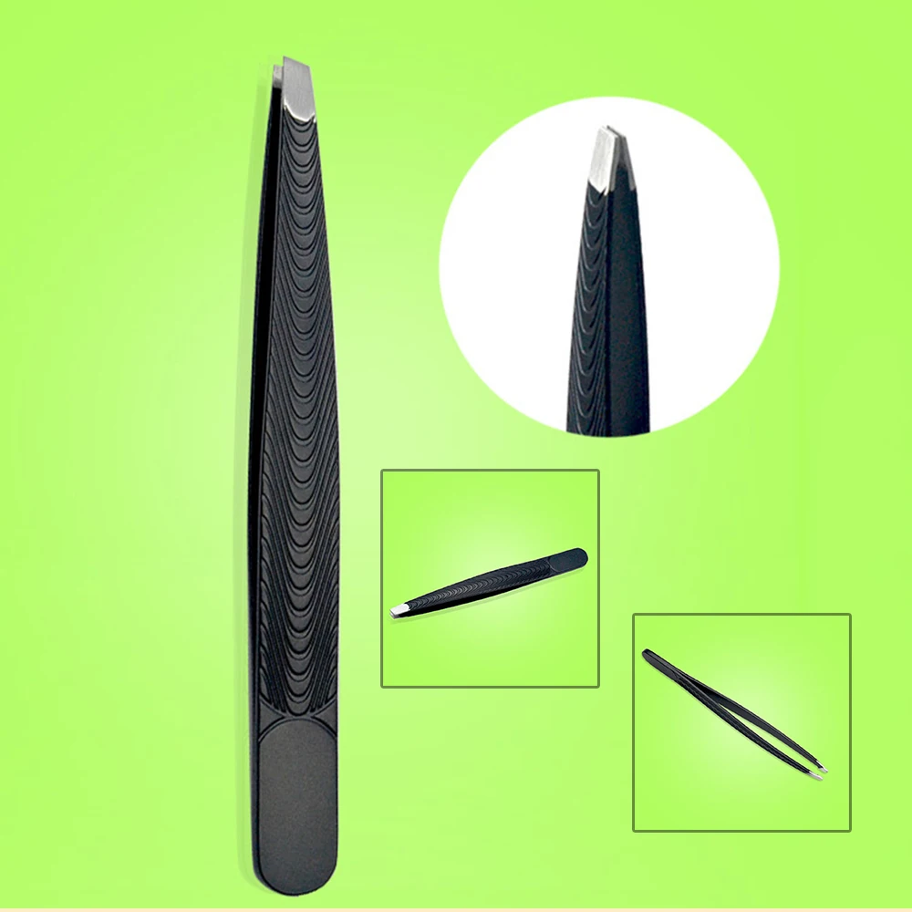 3pcs Eyebrow Tweezers 9.6cm Stainless Steel Hair Removal Eye Brow