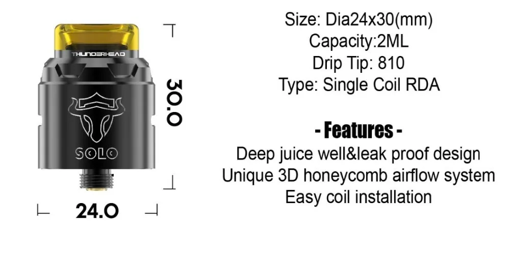 THC Tauren Solo 24mm RDA-2