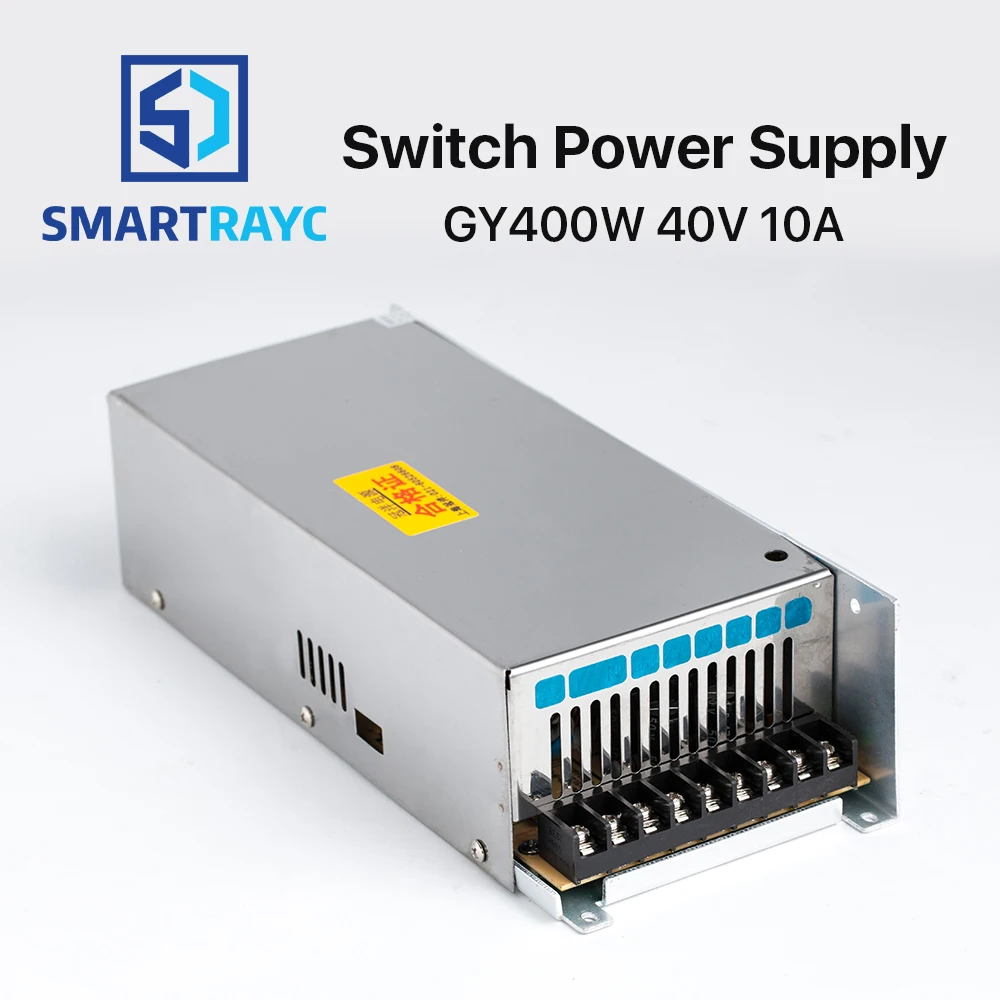 

Smartrayc Guanyang Switch Power Supply 40V 10A 400W for 57 Stepper Motor Driver CNC Laser Engraving Cutting Machine GY400W-40-A