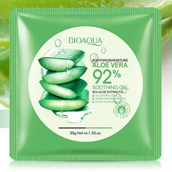 

Natural Aloe Vera Gel Face Mask Skin Care Moisturizing Oil Control Wrapped Mask Shrink Pores Facial Mask