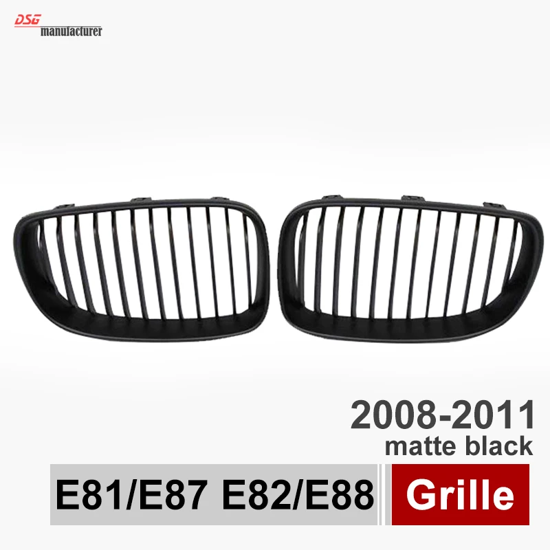 

E82 E88 ABS front bumper grille for BMW 1 series e81 e87 2008 2009 2010 2011 2 door coupe & cabriolet car styling gloss black