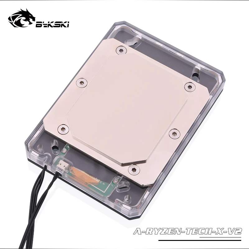 Bykski медный блок процессора для AMD RYZEN AM3/AM4/TR4/1950X/X399 5 В 3PIN светильник с OLED дисплеем