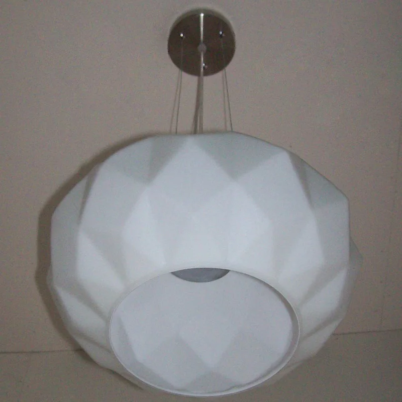 Glass Pendant Lights Simple Modern Hanging Black White Glass Pendant Lamps Diamond Cutting Plating Decorative Pendant Light for Restaurant (7)
