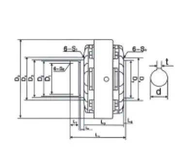 FL50B-1 replace FL50K 50N.M hollow shaft series magnetic powder clutch flexo priting machine parts (20)