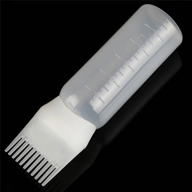 

1pc Hair Dye Bottle Applicator Brush 120ML Dispensing For Salon Hair Coloring Dyeing Gift For Girls Hair Dry Cleaning Bottle