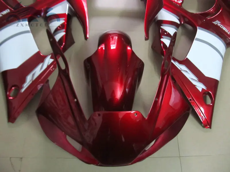 Высокого качества в байкерском стиле наборы, обтекаемый кузов для YAMAHA R6 YZFR6 1998 1999 2002 YZF R6 98-02 красные, белые Обтекатели тела ремонтные комплекты EB30