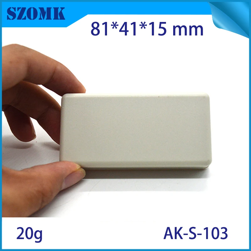 

one piece free shipping abs plastic electrical junction box pcb instrument case for led lighting PCB housing case 81X41X15MM